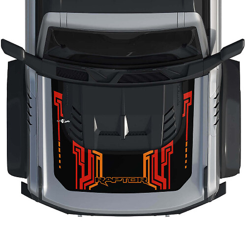 Capó Bronco Raptor Envoltura Gráficos Calcomanía Pegatina para Ford Bronco 3 colores
