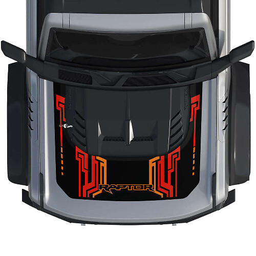 Calcomanía de gráficos para envolver capó 4 para Ford Bronco Raptor