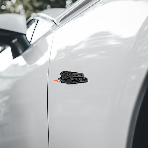 Emblema 3D del guardabarros delantero del símbolo de protesta para Dodge Ram 1500 de 2026
 1