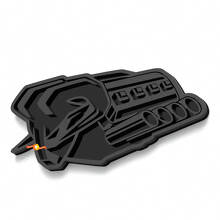 Insignia Emblema 3D de Guardabarros Motor Hemi para Dodge Ram 1500 TRX_2