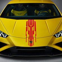 Diseño de franja de capó Calcomanía de vinilo para carreras Gráficos para Lamborghini Huracan Evo 2
 3