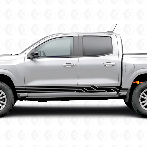 Tiras Vinílicas Angulares para Puertas y Paneles Laterales para Chevrolet Colorado 3ª Generación 2023-2026