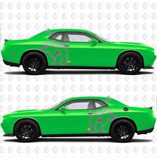 Calcomanías Laterales de Vinilo Cabra del Infierno Enfadada para Dodge Challenger Charger 3