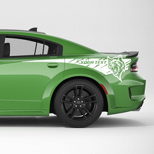 Kit de adhesivos de vinilo personalizados para el panel trasero lateral Hellcat para Dodge Charger_2
