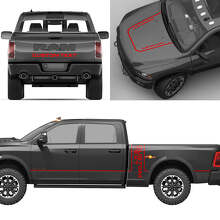 Kit Completo de Letras Personalizadas en Vinilo para Dodge Ram Power Wagon_2