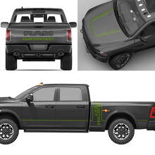 Kit Completo de Letras Personalizadas en Vinilo para Dodge Ram Power Wagon_5
