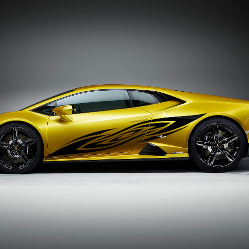 Gráficos laterales de carreras Vinilo Calcomanía Pegatina para Lamborghini Huracan Evo
