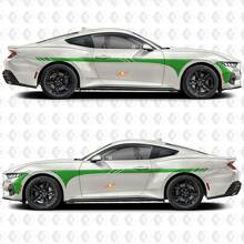 Kit de Calcomanías Vinilo de Franjas Laterales para Musclecar Mustang GT_2