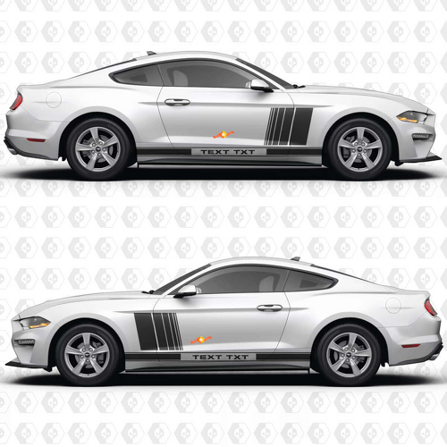 Calcomanías de rayas laterales GT para puertas para Musclecar Musclecarmodel GT 2
