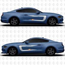 Calcomanías de vinilo estilo carreras para las puertas de Musclecar Mustang_3