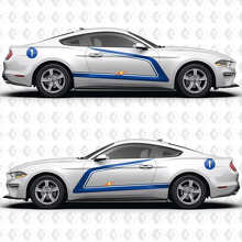 Kit de pegatinas de vinilo con números y franjas laterales para musclecar Musclecarmodel_2