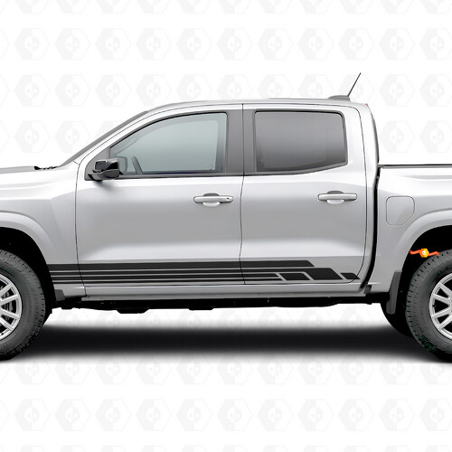 Vinilos en capas para puertas y paneles laterales de Chevrolet Colorado 3.ª generación 2023-2026