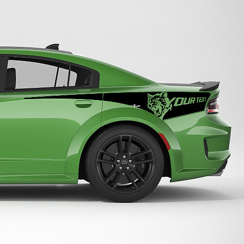 Kit de vinilo de franja lateral trasera personalizada Hellcat Wildcat para Dodge Charger