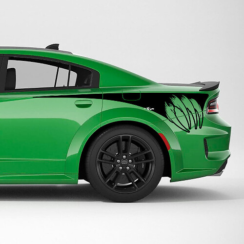 Calcomanía de vinilo de rayas laterales del cuarto trasero para Dodge Charger
