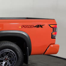 Juego de calcomanías de vinilo PRO-4X Off-Road para los laterales de caja para Nissan Frontier y Titan_2