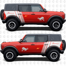 Gráficos Calcomanías Pegatinas para Puertas Laterales del Bronco para Ford Bronco 2
 3