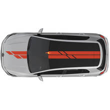 Pegatina de Vinilo con Doble Raya para Capó y Techo para Volkswagen Golf GTI_2