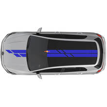 Pegatina de Vinilo con Doble Raya para Capó y Techo para Volkswagen Golf GTI_3