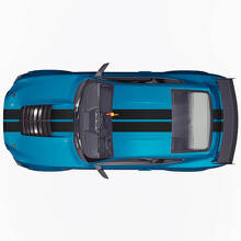 Kit de Vinilo con Doble Raya Frontal Superior y Trasera para Musclecar Musclecarmodel_3