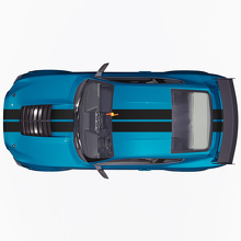 Hood Roof Offset Twin Double Stripes Racing Decals Stickers for Ford Mustang 3