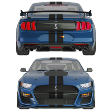 Hood Roof Offset Twin Double Stripes Racing Decals Stickers for Ford Mustang 4