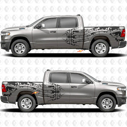 Kit de vinilos laterales Spider and Splash para Dodge Ram 1500