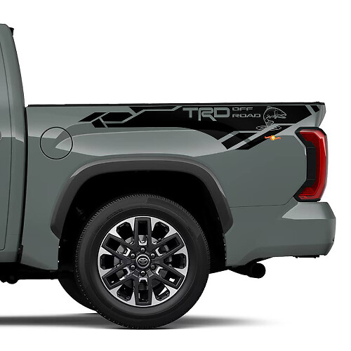 Calcomanía de vinilo para el lateral de la caja TRD Off Road Trout Edition para Toyota Tundra