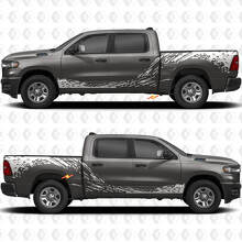 Kit de pegatinas vinilo gráficas salpicaduras de barro para el lateral de la caja para Dodge RAM 1500_2