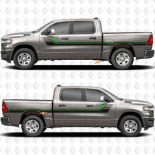 Kit de Vinilos con Rayas Laterales de Estilo Retro para Dodge Ram 1500_3