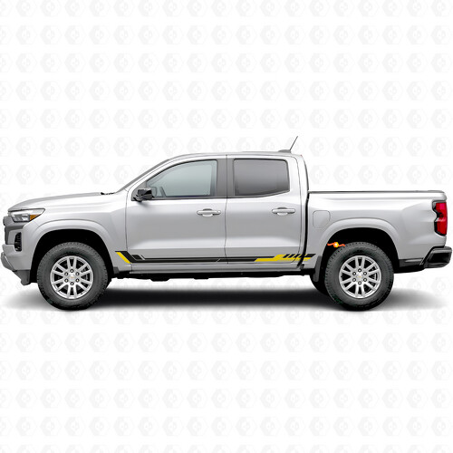 Líneas de vinilo para puerta y paneles laterales Racing Line para Chevrolet Colorado 3ª generación 2023-2026_1