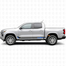 Líneas de vinilo para puerta y paneles laterales Racing Line para Chevrolet Colorado 3ª generación 2023-2026_3