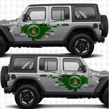 Campfire Side Doors Stripes Vinyl decal sticker fit Jeep Wrangler 2