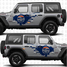 Calcomanía lateral de vinilo Mountains Nature Overland para Jeep Wrangler_2