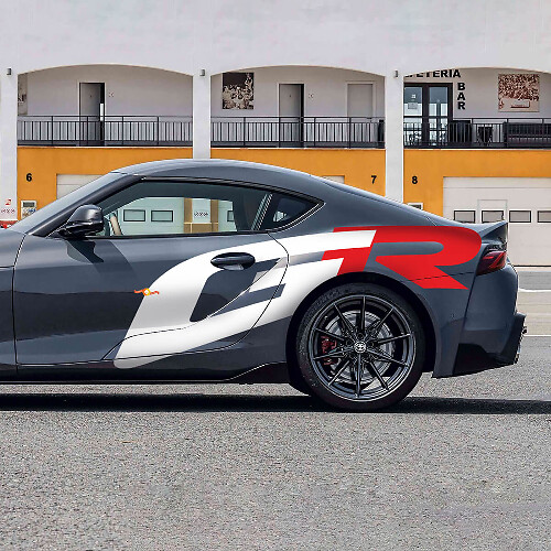 Adhesivo de Vinilo con Logo GR para el Lado del Toyota Supra 2020-2026