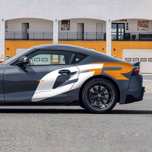 Rear Doors Side GR Supra supercar Racing Graphics Decals Stickers for Toyota Supra MK V A90 A91 2