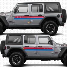 Stripes like US Flag Patriotic Side Doors Vinyl decal sticker fit Jeep Wrangler 2