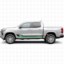 Vinilos retro paralelos para puerta y panel de estribo para Chevrolet Colorado 3ª generación 2023-2026_3