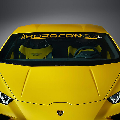 Calcomanía de vinilo para parabrisas para carreras para Lamborghini Huracan Evo 1