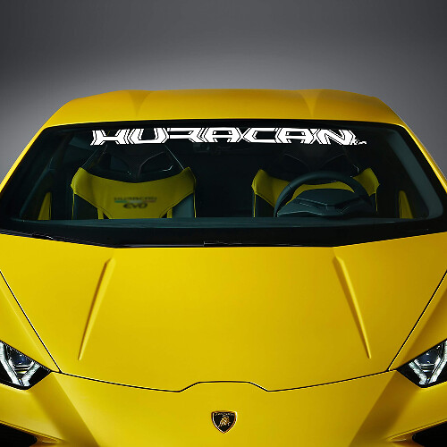 Calcomanía de Vinilo con Letras para Parabrisas para Lamborghini Huracan Evo 1
