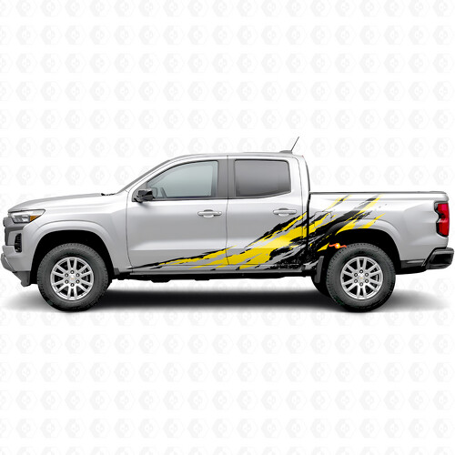Tiras de vinilo desgastadas para puertas salpicaderas y laterales de caja para Chevrolet Colorado 3ª generación 2023-2026