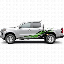 Tiras de vinilo desgastadas para puertas salpicaderas y laterales de caja para Chevrolet Colorado 3ª generación 2023-2026_4