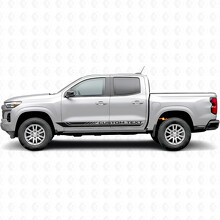 Tiras de vinilo personalizadas para marco de puerta y paneles laterales para Chevrolet Colorado 3ª generación 2023-2026_2