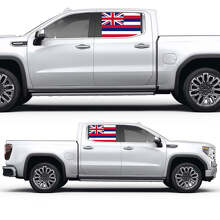 Vinilo adhesivo de color para ventana lateral con bandera hawaiana para GMC Sierra 2