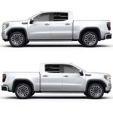 Calcomanía de vinilo para ventana lateral con bandera hawaiana para GMC Sierra 3