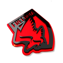 Placas Bald Eagle Freedom para Guardabarros Emblema de Portón Insignia 3D 5