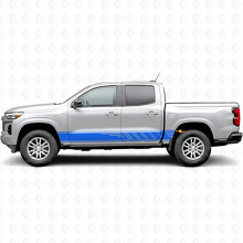 Franjas de vinilo escalonadas para puertas y paneles laterales para Chevrolet Colorado 3.ª generación 2023-2026_5