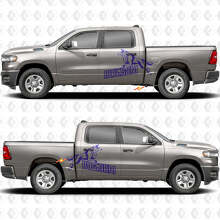 Pegatinas de vinilo de puertas laterales Awesome Wolf 3