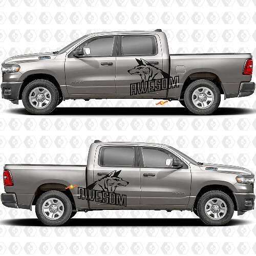 Puertas Laterales Cabecera Autoadhesivos Salpicaduras Wolf Increíbles Calcomanías Gráficos 2