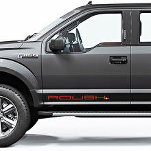 Calcomanías de vinilo laterales estilo Roush para camión Musclecar_2