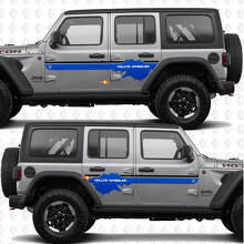 Vinilo adhesivo personalizado para puertas laterales compatible con Jeep Wrangler Jeep-Wrangler Willys Wheeler 3